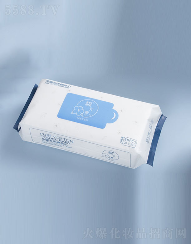 棉元素孕嬰專用棉柔巾抽取式(80抽)